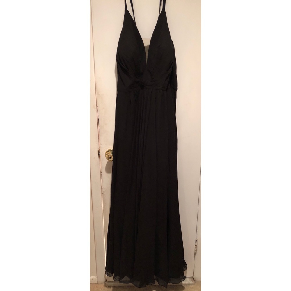 V-neck Halter Long Prom Dress